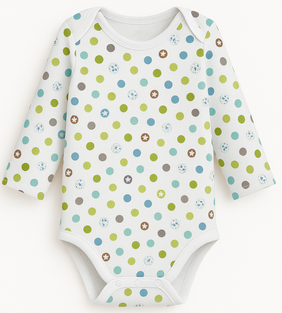 Κορμάκι Μακρυμάνικο Stars Mother Nest White 8020743