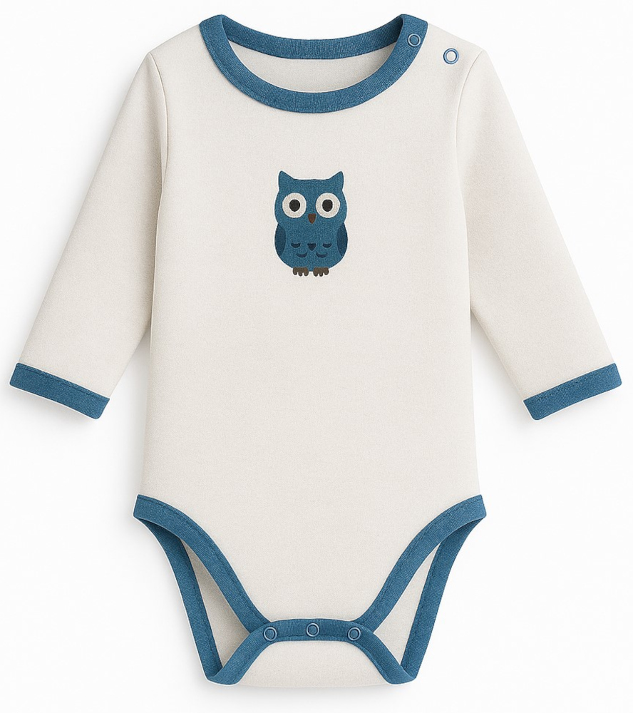 Κορμάκι Μακρυμάνικο Owl LullaBy White 8020770