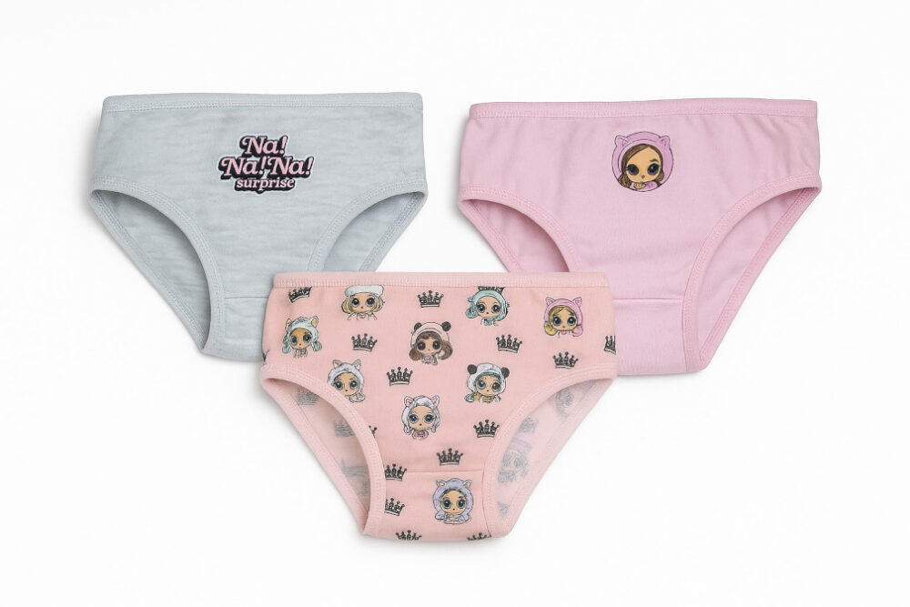Βρακάκια Σετ 3τμχ Nanana Pink Grey 8080304