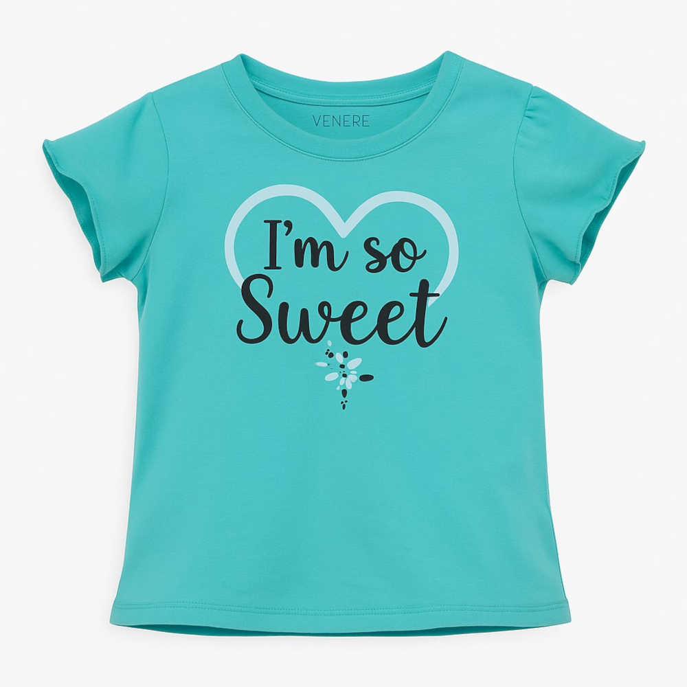 T-shirt Μπλουζάκι I am So Sweet Venere Turquoise 8010641
