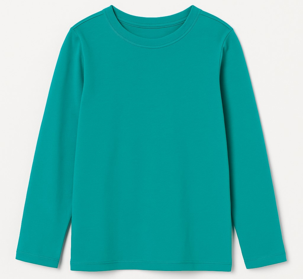 Μπλουζάκι Μακρυμάνικο Μονόχρωμο Green 80201520002