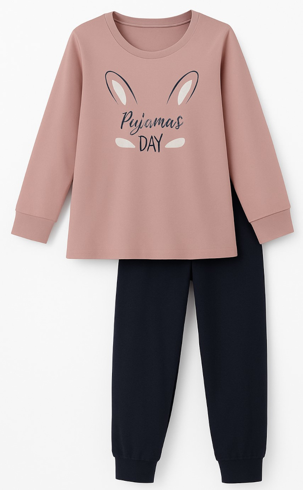 Παιδική Πιτζάμα Μακρυμάνικη Pyjamas Day Venere Pink 8020982