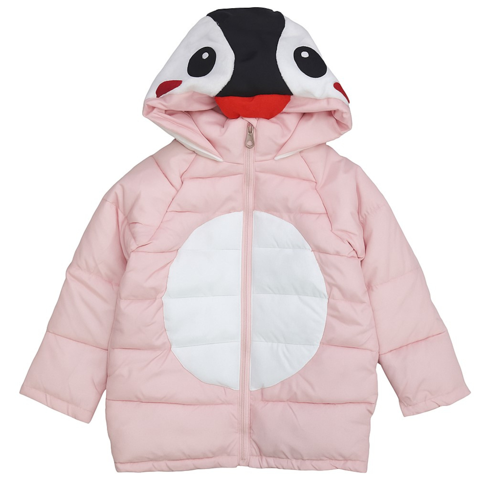 Μπουφάν Χειμωνιάτικο με Κουκούλα Penguin Pink 8060208