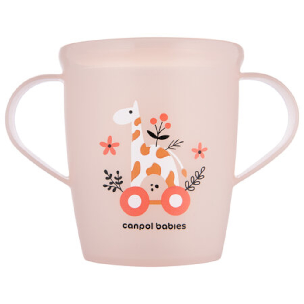 Ανοιχτό Κύπελλο με Λαβές 250 ml Toys Canpol Coral 2/101
