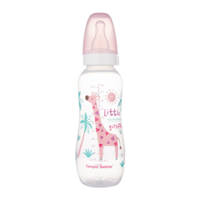 Στενό Μπουκάλι 330ml PP Africa Canpol Pink 59/205