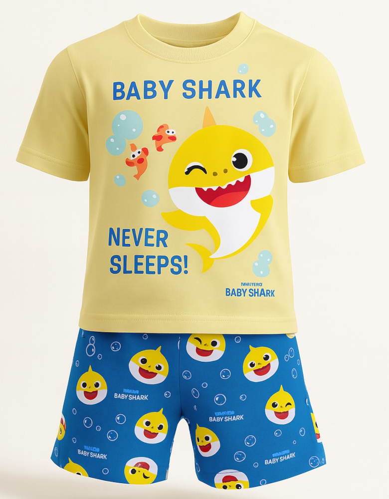 Πιτζάμες Καλοκαιρινές Baby Sharks Neer Sleeps Mint 80109000002